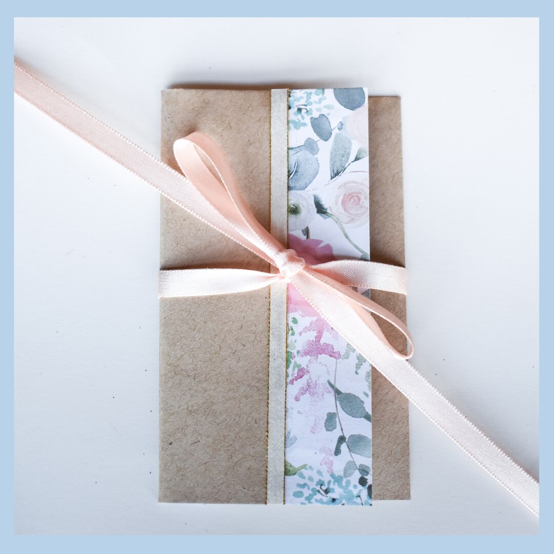 Peach Blush Floral Kraft and Glitter Gift Card Holder Set of 2 | MakerPlace by Michaels Peach Blush Floral Kraft and Glitter Gift Card Holder Set of 2 | MakerPlace by Michaels